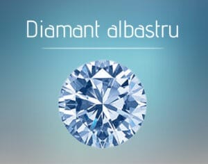 diamant colorat albastru