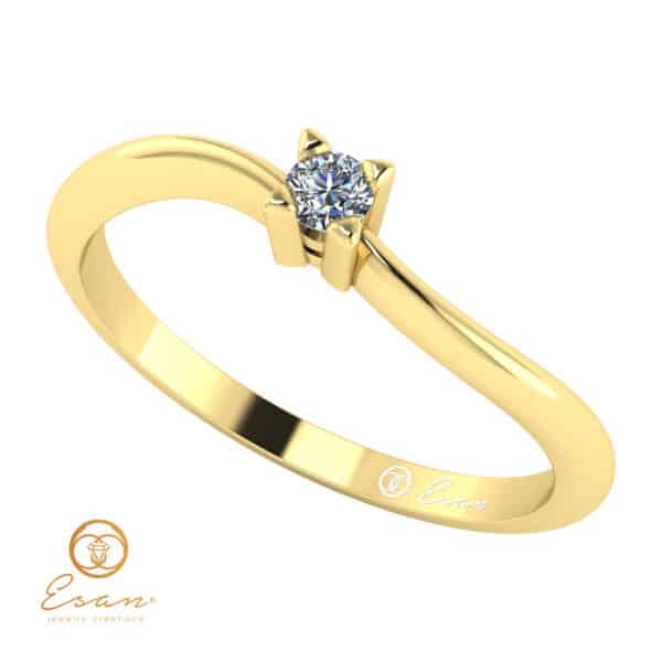 Inel de logodna din aur cu diamant ES33-G