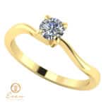inel de logodna din aur cu diamant ES11