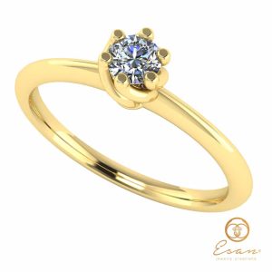 inel de logodna din aur cu diamant ES28