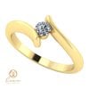 inel de logodna din aur cu diamant ES32