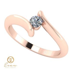 inel de logodna din aur cu diamant solitaire ES32-R