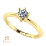 inel de logodna din aur cu diamant solitaire ES51-g