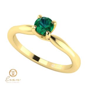 inel de logodna din aur cu smarald ES48-g