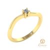 inel de logodna solitaire din aur cu diamant albastru ES33-G