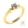 inel de logodna solitaire din aur cu diamant ES26