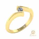 inel de logodna solitaire din aur cu diamant ES32-G