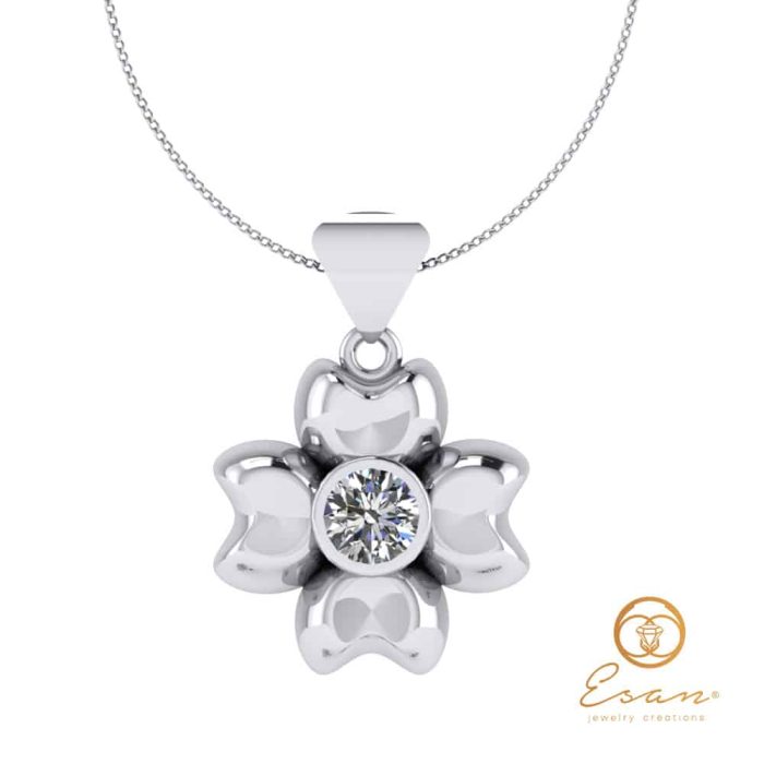 Pandantiv din aur 14k cu diamant ESP2