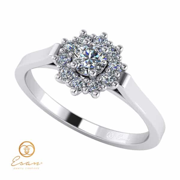 inel de logodna cu diamante ES71