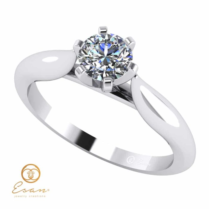 Inel de logodna din aur cu diamant ESD131