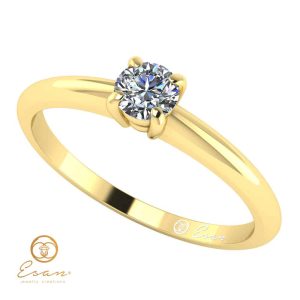 Inel de logodna din aur cu diamant ES12