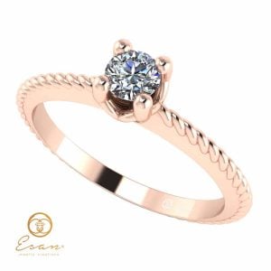 Inel de logodna din aur cu diamant ES5