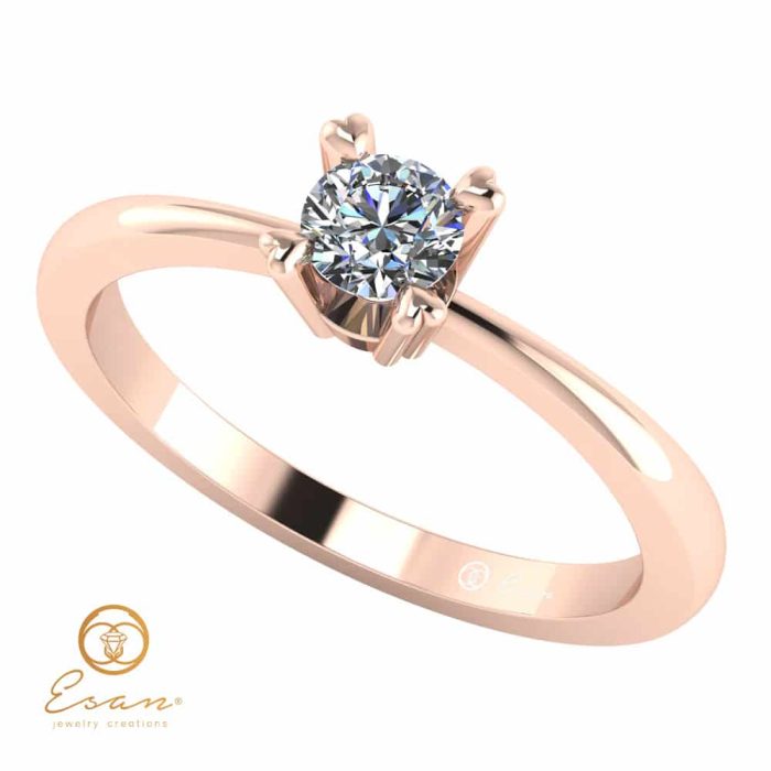 Inel de logodna cu diamant solitaire ES7