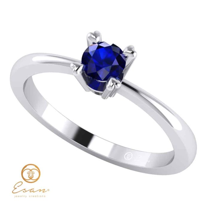 Inel de logodna cu safir solitaire ES7