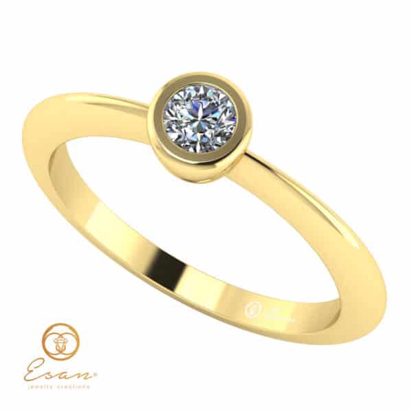 Inel de logodna din aur cu diamant ES8