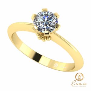 Inel de logodna din aur cu diamant ES27