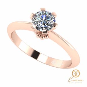Inel de logodna din aur cu diamant ES27