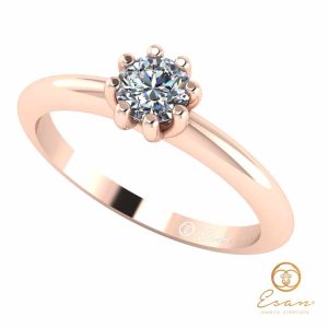 Inel de logodna din aur cu diamant ES30
