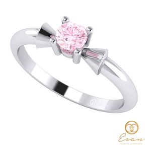 Inel din aur cu diamant roz ES26