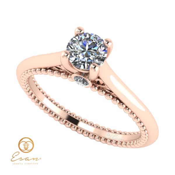 Inel de logodna din aur cu diamant ES59