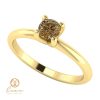 Inel de logodna din aur cu diamant brown ES57