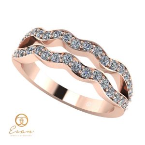 Inel de logodna din aur cu diamante ES61