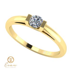 Inel de logodna din aur cu diamant ES47