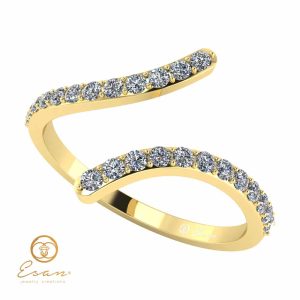 Inel de logodna din aur cu diamante ES63