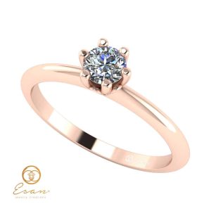Inel de logodna din aur cu diamant ES41