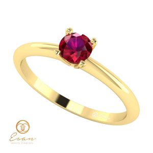 Inel de logodna din aur cu rubin ES40