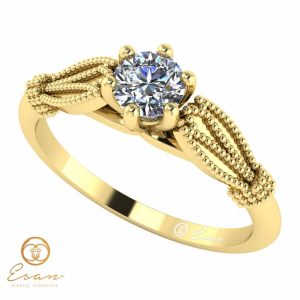 Inel de logodna din aur cu diamant ES16