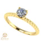 Inel de logodna din aur cu diamant natural ES17