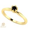 Inel de logodna din aur cu diamant negru ES19