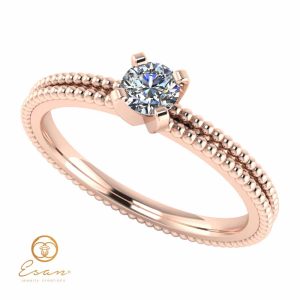 Inel de logodna din aur cu diamant ES36