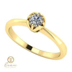 Inel de logodna din aur cu diamant ES34