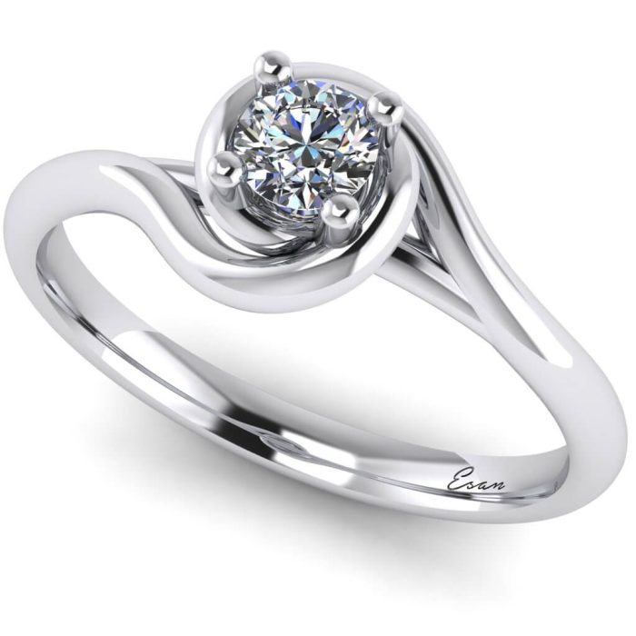 Inel logodna cu diamant din aur infinit ES158