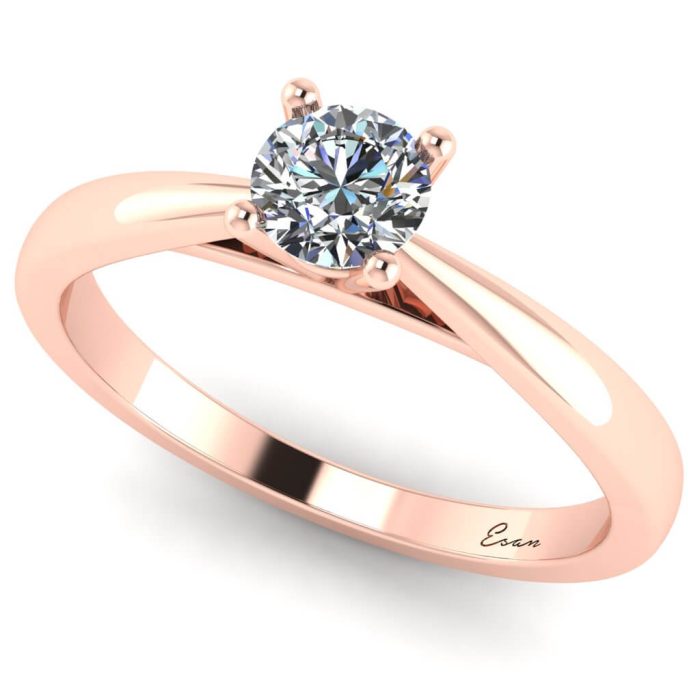 Inel logodna cu diamant din aur model solitaire ES172
