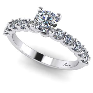 Inel logodna cu diamante din aur ES169