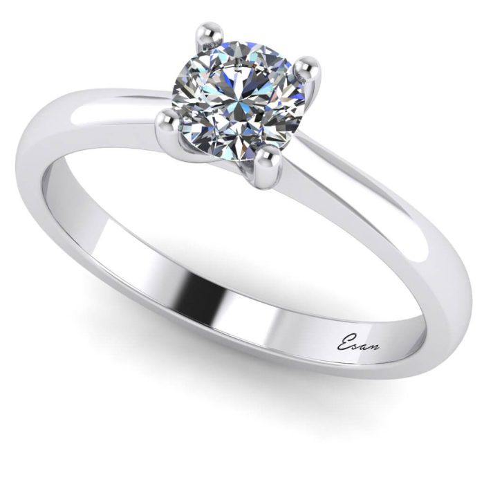 Inel logodna din aur cu diamant solitaire ES160