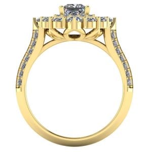 Inel logodna model luxury cu diamante naturale din aur 18k galben ES395