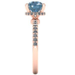 Inel cu diamant 1.50 carate claritate VVS di aur roz 18k ES267