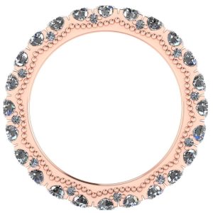 inel eternity de logodna cu diamante naturale din aur roz 18k