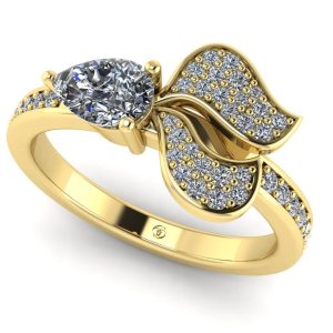 Inel din aur cu design inspirat cu diamante ES352