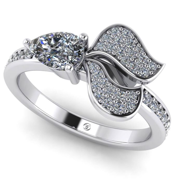 Inel din aur cu diamante design elegant ES352