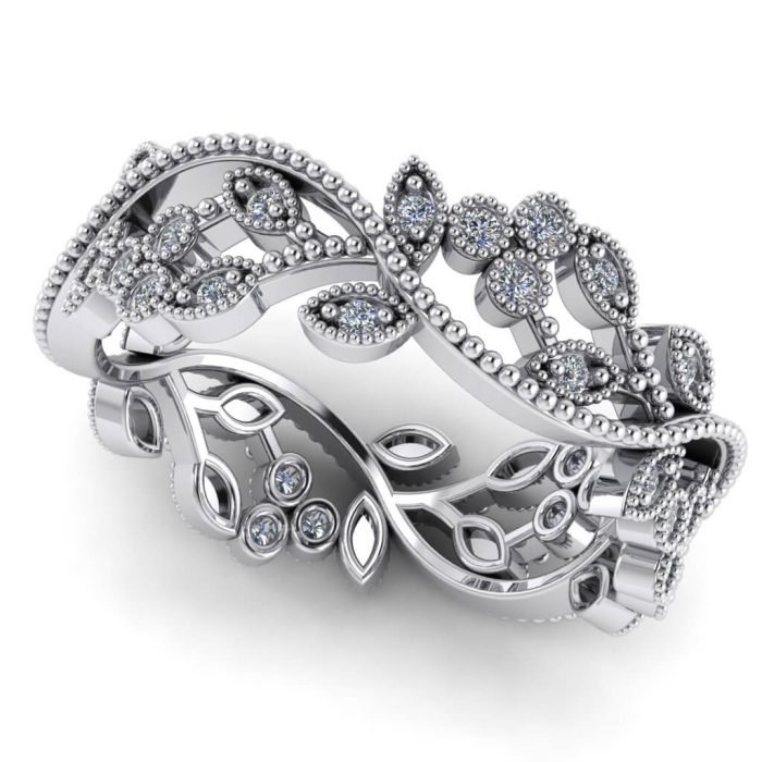 Inel eternity cu diamante naturale din aur ES199