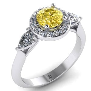 Inel de logodna din aur 18k cu diamante naturale ES282