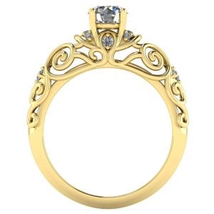 Inel de logodna din aur 18k cu diamante naturale ES375