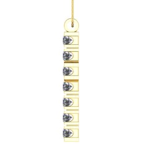 Cruce pandantiv cu diamante 2.5 mm din aur galben ESCR6